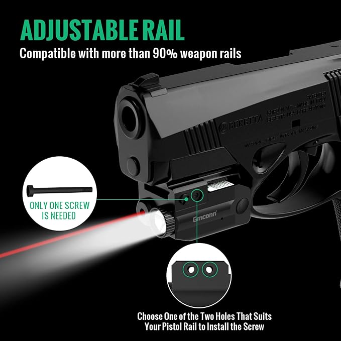 Broad rail fit, quick attachment